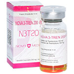 Nova 3-Tren 200 - Acetato y Enantato de Trenbolona 200 mg. Nova Meds - Es un esteroide inyectable de acción rápida con un gran efecto sobre metabolismo de la proteína