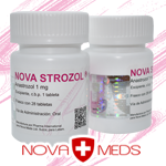 Nova Strozol - Anastrozol 1 mg x 28 tabletas. Nova Meds - Anastrozol se usa anular de forma segura aromatización de la testosterona