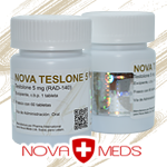 Nova Teslone 5 - Testolone RAD-140 - Testosterona de remplazo. Aumenta Fuerza y Musculo. Nova Meds - Alternativa para terapia de reemplazo de testosterona. Incrementa tus Ganancias y Fuerza!