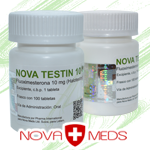 Nova Testin 10 - Fluoximesterona Halotestin 10 mg x 100 tabletas. Nova Meds - Fluoximesterona es utilizado con éxito para mejorar la dureza del músculo y eliminar grasa y agua.
