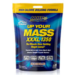 Up Your Mass XXXL 12 lbs - grandes ganancias en tamaño muscular y fuerza. MHP - Fórmula de Up Your MASS provee la precisa proporción 45/35/20 de macro nutrientes (carbohidratos, proteína, grasa)